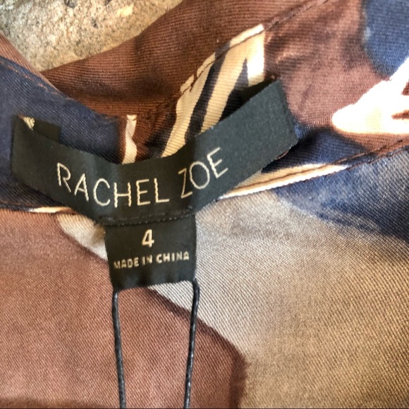 Rachel Zoe 100% Silk Dress - Size 4 - Picture 3 of 5